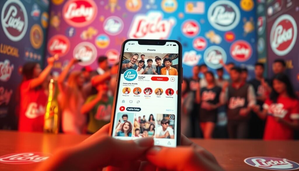 Lucky Cola social media presence