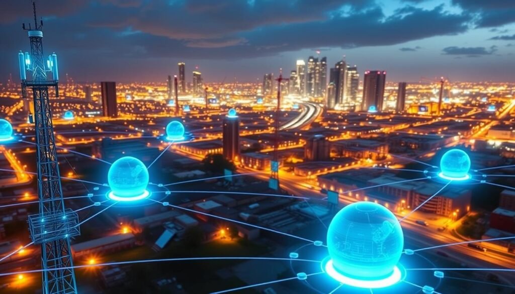 5G寬頻技術示意圖 5G寬頻技術示意圖